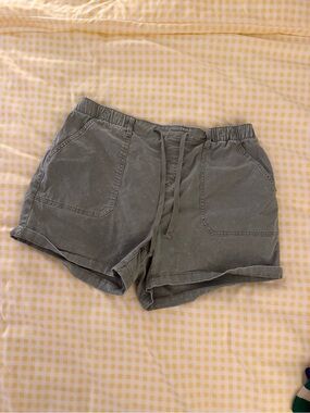 Terra & Sky Olive Drawstring Utility Shorts